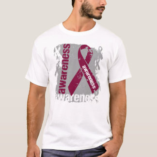 Amyloïdose Awareness Grunge Ribbon T-shirt