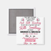 Amyloïdose Awareness Support for Amyloidose Giften Magneet (Voorkant / Achterkant)