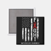 Amyloïdose krijger VS vlag ontwerp Magneet (Voorkant / Achterkant)