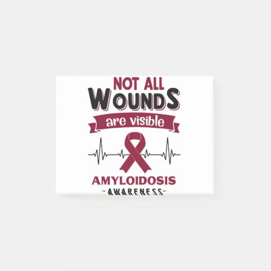 Amyloidosis Awareness Month Ribbon Gifts Post-it® Notes (Voorkant)