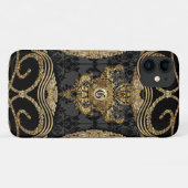Amymica Damask Monogram Case-Mate iPhone Case (Achterkant (horizontaal))
