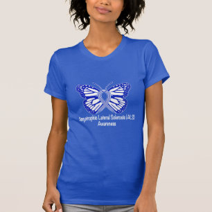 Amyotrofe laterale sclerose ALS met vlinder T-shirt