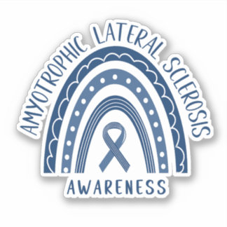 Amyotrofe laterale sclerose ALS regenboog Sticker