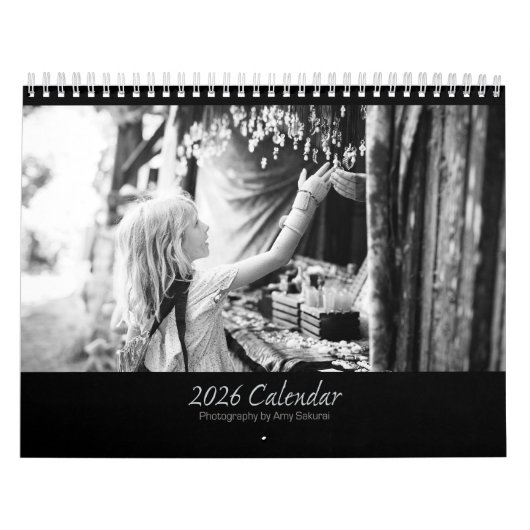 Amy's 2026 Monochrome Fotokalender Kalender (Hoes)