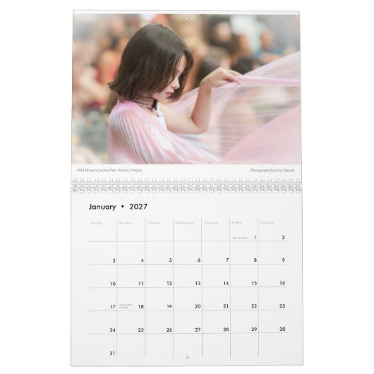 Amy's fotokalender van 2015 kalender (Jan 2027)
