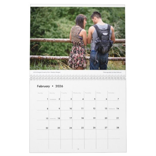 Amy's fotokalender van 2017 kalender (Feb 2026)