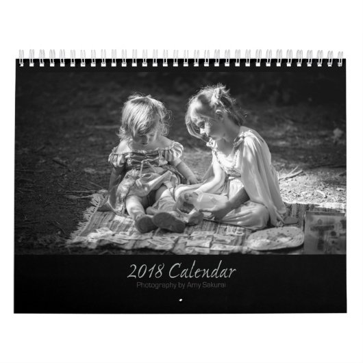 Amy's Monochrome Photo Calendar van 2018 Kalender (Hoes)
