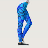 Amy's Octopus Blue op Blue - Leggings (Rechts)