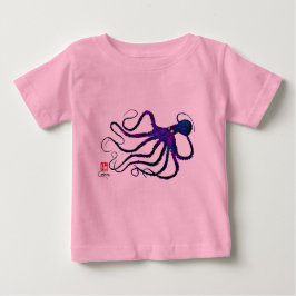 Amy's octopus in Paars - Baby tutu bodysuit