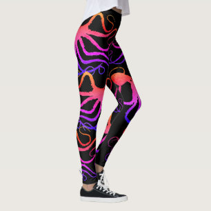 Amy's Octopus op zwart - Leggings