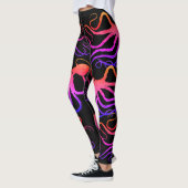 Amy's Octopus op zwart - Leggings (Links)