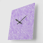 Amythest en White Marble Pattern Vierkante Klok (Hoek)