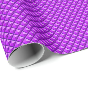 Amythyst paars, enamel look, bestudeerd raster cadeaupapier