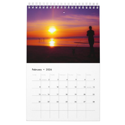 Amzing Sunset Kalender (Feb 2026)