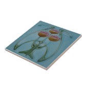 AN001 Art Nouveau Reproduction Antiek Tile Tegeltje (Zijkant)