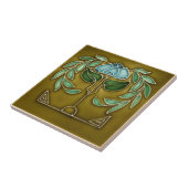 AN007 Art Nouveau Reproduction Antiek Tile Tegeltje (Zijkant)