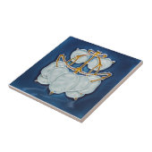 AN010 Art Nouveau Reproduction Antiek Tile Tegeltje (Zijkant)