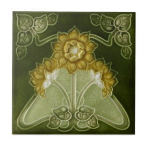 AN013 Art Nouveau Reproduction Antiek Tile Tegeltje