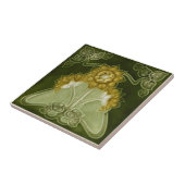AN013 Art Nouveau Reproduction Antiek Tile Tegeltje (Zijkant)