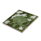 AN014 Art Nouveau Reproduction Antiek Tile Tegeltje (Zijkant)