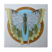 AN016 Art Nouveau Reproduction Antiek Tile Tegeltje (Voorkant)