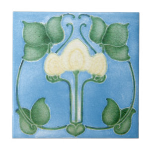 AN021 Art Nouveau Reproduction Antiek Tile Tegeltje
