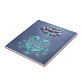 AN024 Art Nouveau Reproduction Antiek Tile Tegeltje (Zijkant)