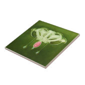 AN028 Art Nouveau Reproduction Antiek Tile Tegeltje (Zijkant)