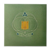 AN030 Art Nouveau Reproduction Antiek Tile Tegeltje (Voorkant)