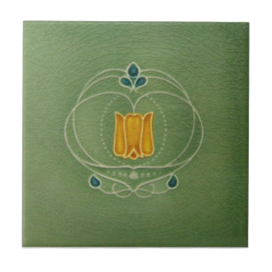 AN030 Art Nouveau Reproduction Antiek Tile Tegeltje