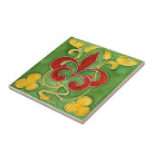 AN032 Art Nouveau Reproduction Antiek Tile Tegeltje (Zijkant)