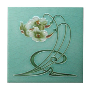 AN033 Art Nouveau Reproduction Antiek Tile Tegeltje