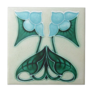 AN036 Art Nouveau Reproduction Antiek Tile Tegeltje