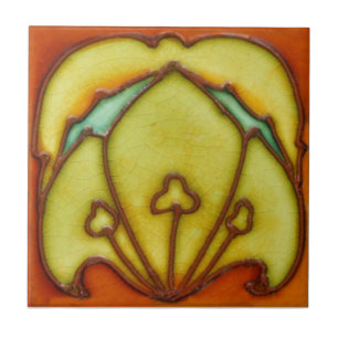 AN039 Art Nouveau Reproduction Antiek Tile Tegeltje