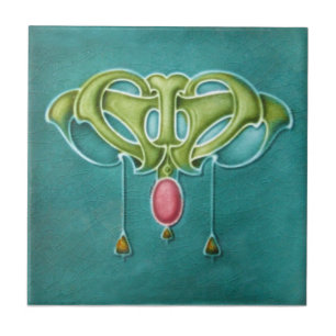 AN041 Art Nouveau Reproduction Antiek Tile Tegeltje