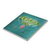 AN041 Art Nouveau Reproduction Antiek Tile Tegeltje (Zijkant)