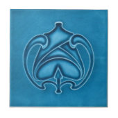 AN045 Art Nouveau Reproduction Antiek Tile Tegeltje (Voorkant)