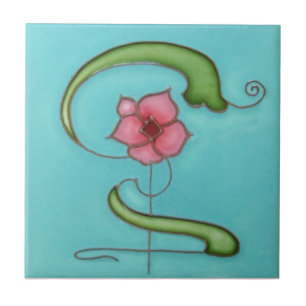AN050 Art Nouveau Reproduction Antiek Tile Tegeltje