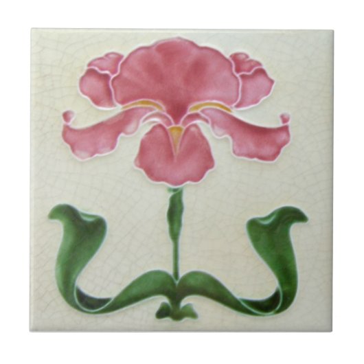 AN058 Art Nouveau Reproduction Antiek Tile Tegeltje (Voorkant)