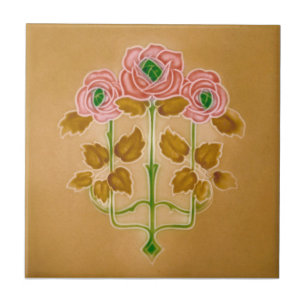AN065 Art Nouveau Reproduction Antiek Tile Tegeltje