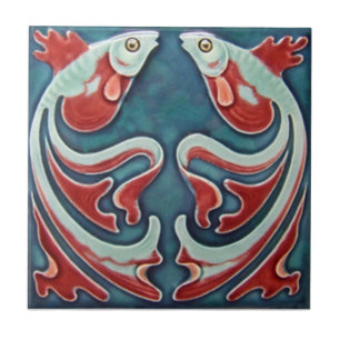 AN066 Art Nouveau Reproduction Antiek Tile Tegeltje