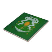 AN067 Art Nouveau Reproduction Antiek Tile Tegeltje (Zijkant)