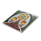AN070 Art Nouveau Reproduction Antiek Tile Tegeltje (Zijkant)