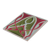 AN071 Art Nouveau Reproduction Antiek Tile Tegeltje (Zijkant)