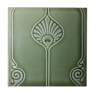AN072 Art Nouveau Reproduction Antiek Tile Tegeltje