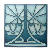 AN073 Art Nouveau Reproduction Antiek Tile Tegeltje (Voorkant)