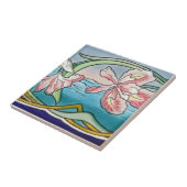 AN076 Art Nouveau Reproduction Antiek Tile Tegeltje (Zijkant)