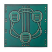AN077 Art Nouveau Reproduction Antiek Tile Tegeltje (Voorkant)