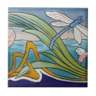 AN078 Art Nouveau Reproduction Antiek Tile Tegeltje