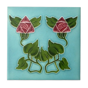 AN080 Art Nouveau Reproduction Antiek Tile Tegeltje